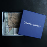'Heritage in Motion' off-roader silk pocket square by Otway & Orford in gift box