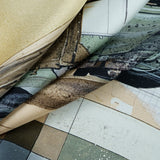 'Heritage in Motion' off-roader silk pocket square by Otway & Orford rippled