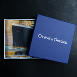 Into the Storm Orford ocean liner silk pocket square by Otway & Orford in gift box