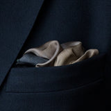 Into the Storm Orford ocean liner silk pocket square by Otway & Orford in top pocket