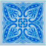 Kaleidoscope paisley silk pocket square in turquoise with blue & sea green by Otway & Orford