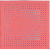 'Luna' polka dot silk pocket square in dusky pink by Otway & Orford