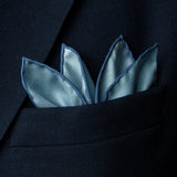 The Beautiful Game vintage football silk pocket square by Otway & Orford folded in top pocket