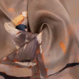 Cricket silk pocket square by Otway & Orford swirled